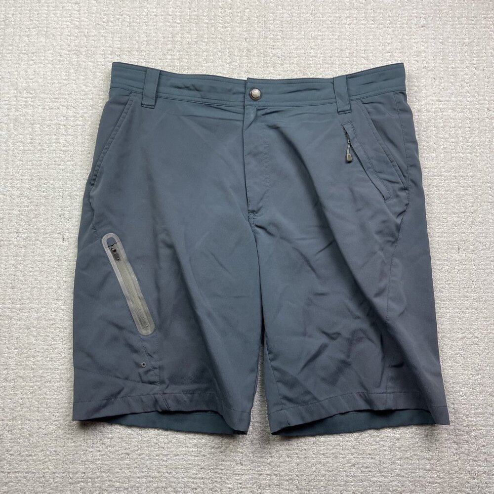 Reel Legends Mens Sz 36 Shorts Performance Clothing Tech Fish Boat Blue Outdoor